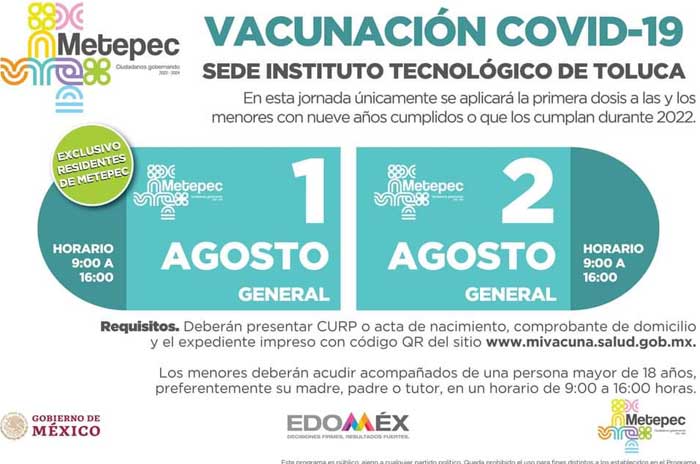 vacunacion ninos metepec