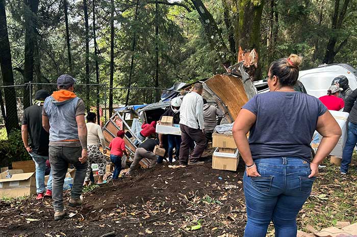 morelos saqueo accidente camion viveres acapulco 2