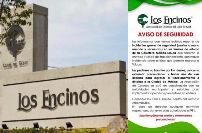 Asaltos y secuestros en túneles de retorno en la México-Toluca