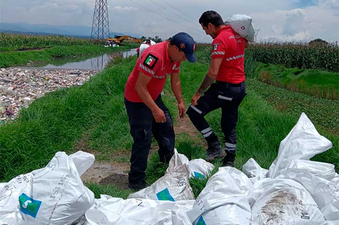desbordamiento canal totoltepec toluca
