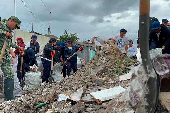 inundacion lluvias chimalhuacan
