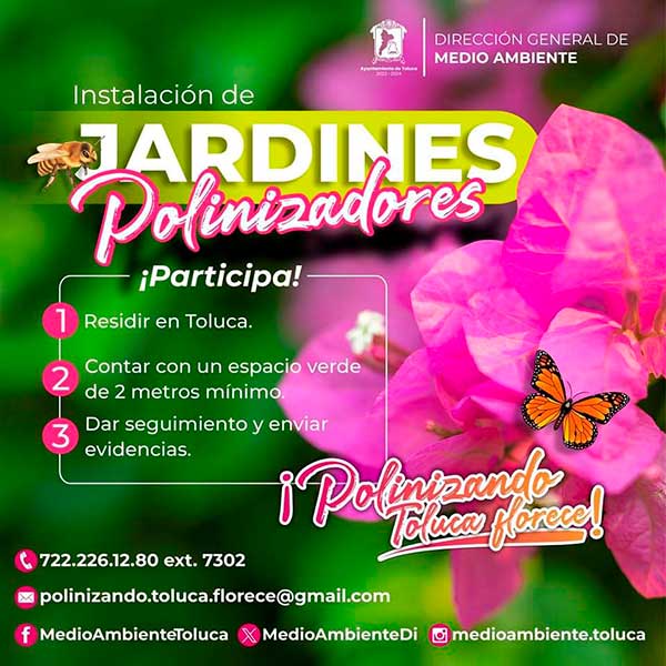 jardines polinizadores edomex