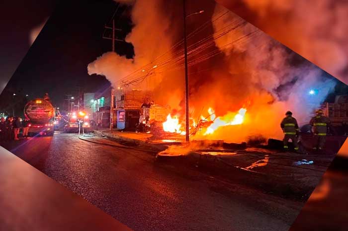 0 incendio taller chicoloapan edomex