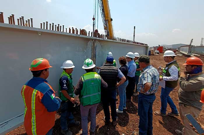 delfina gomez supervisa obras trolebus chalco santa martha