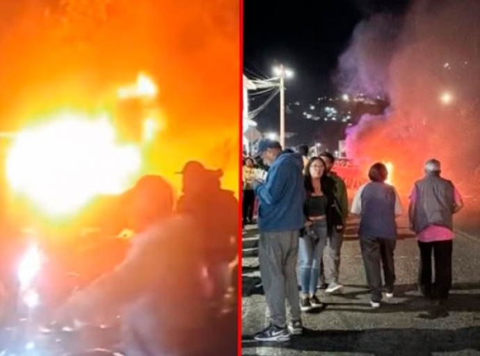 Habitantes queman patrulla por secuestro virtual de una niña