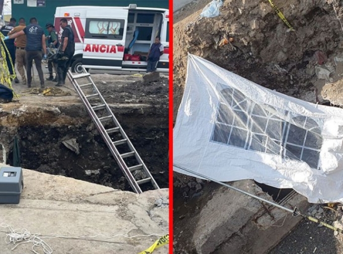  Fatal accidente, motociclista cae a drenaje y pierde la vida 