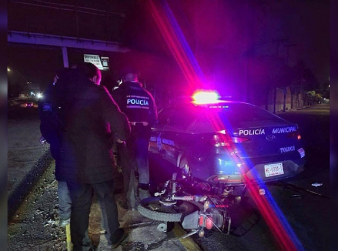Joven motociclista muere tras chocar contra patrulla