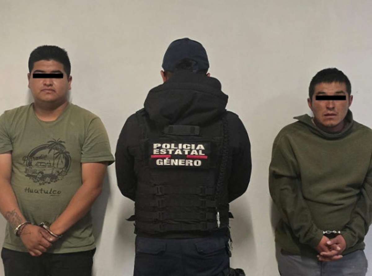 Capturan a dos hombres por golpear a mujer
