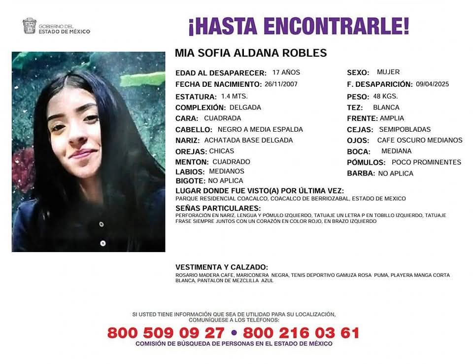 mujer desaparecida coacalco