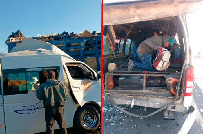 choque combi camioneta basura tecamac1