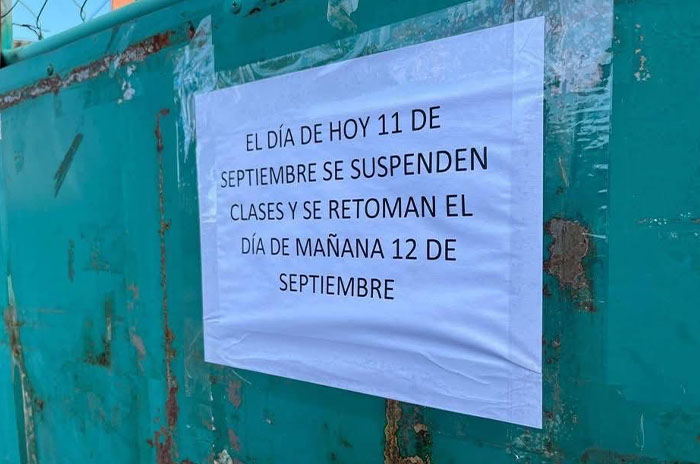 suspension clases los reyes la paz profesor fallecido explosion pipa
