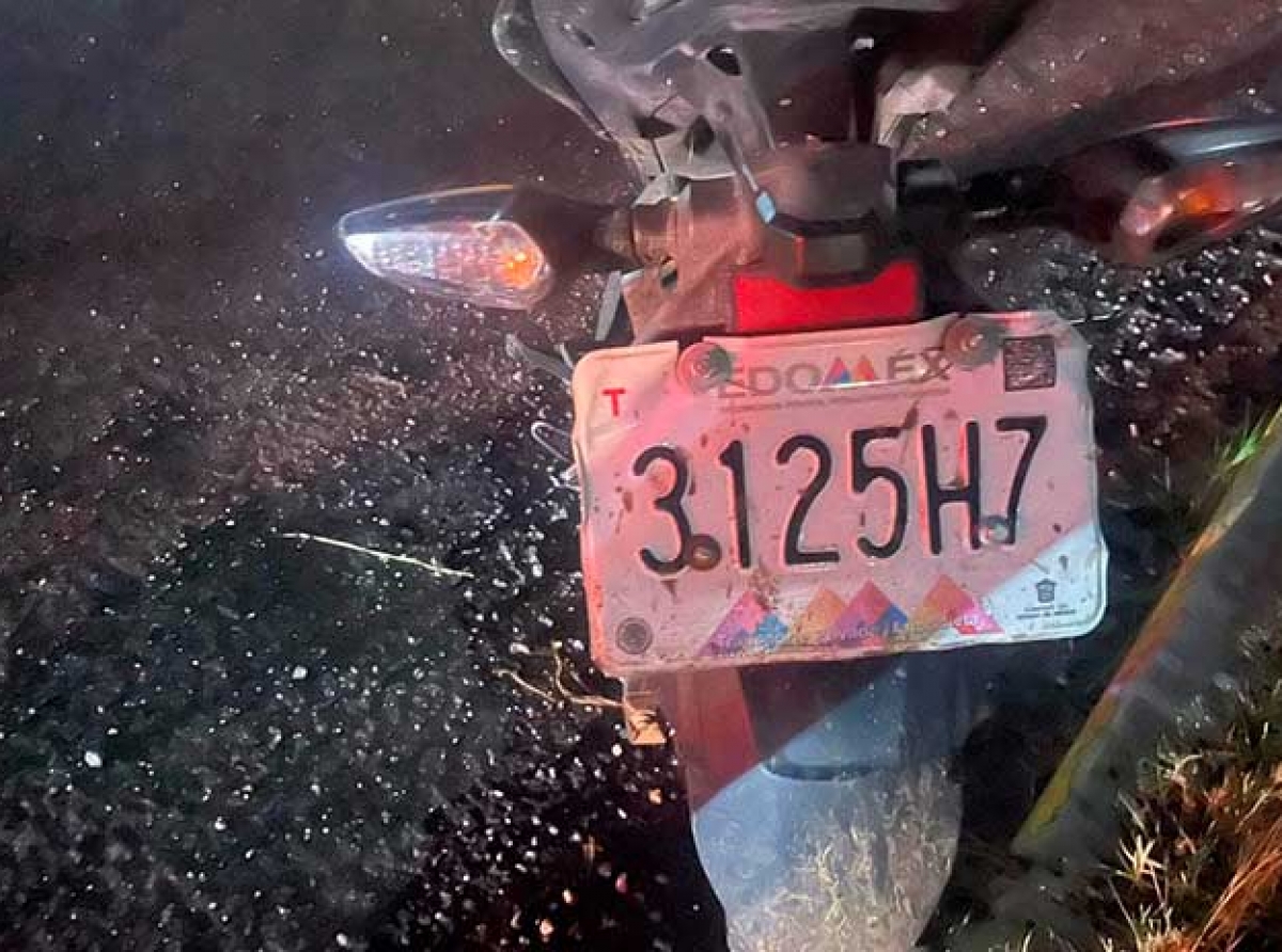 Motociclista pierde la vida sobre la México-Toluca