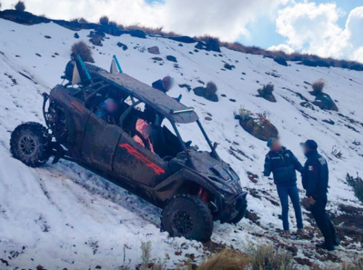Detienen a conductor por ingresar al Nevado de Toluca