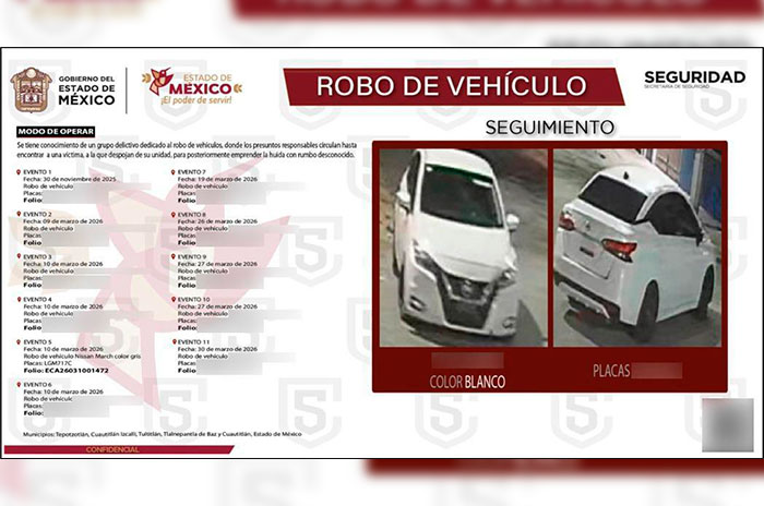 01 auto robado