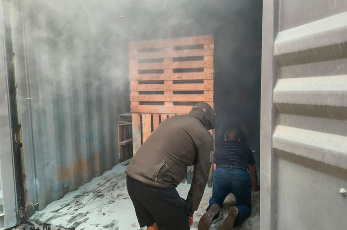 escenario incendio