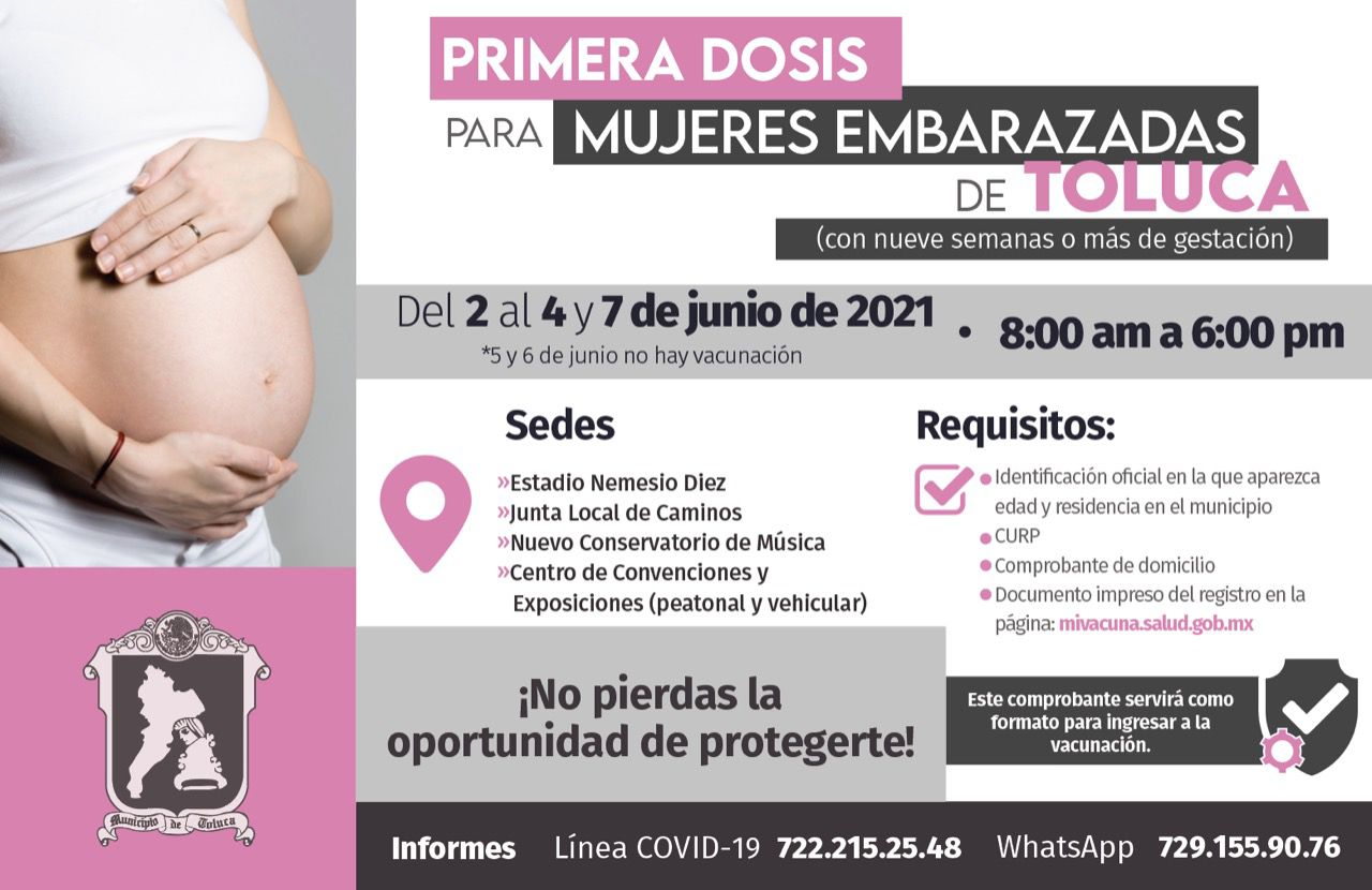 Segunda dosis de vacuna Covid en Toluca 2