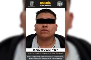 Donovan “N” fue detenido en Coacalco por su probable participación en un homicidio.