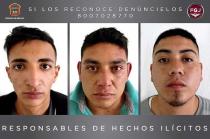 Pedro Alan Salazar Cervantes, Daniel Abiud Osorio Osorio y Juan Carlos Sauceda Rodríguez, fueron sentenciados a 60 años de cárcel