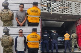 Mario “N” y Leonel “N” fueron detenidos durante un operativo conjunto en Chimalhuacán.