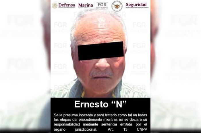 La FGR confirmó la detención de Ernesto “N” en Ensenada, Baja California.