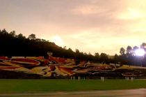 El Estadio Universitario Alberto "Chivo" Córdova fue construido en las faldas del Cerro de Coatepec.