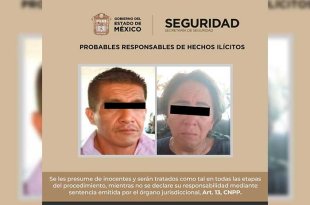 Norma “N”, de 40 años, y Emmanuel “N”, de 45, fueron detenidos por su probable implicación en delitos contra la salud y extorsión a transportistas.