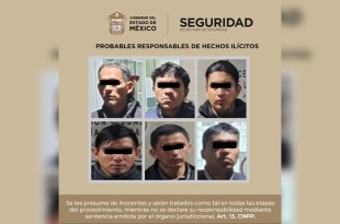 Los detenidos fueron trasladados ante la Agencia del Ministerio Público correspondiente.