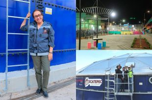 El Tanque Maestro alcanzó 90% de avance y el Sendero Seguro de Pichardo Pagaza ya presenta más de dos kilómetros de obras con ciclovía y áreas recreativas.