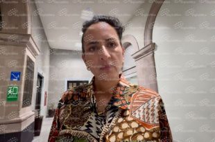 Ana Yurixi Leyva Piñón durante su llamado a establecer una mesa de diálogo con la Fiscalía del Estado de México.
