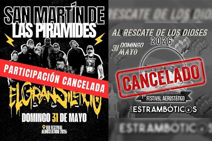 Organizadores ofrecen reembolsos tras cancelación del espectáculo principal del festival