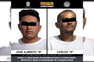 José Alberto “N” y Carlos “N” fueron detenidos por su probable participación en un secuestro exprés con fines de robo.
