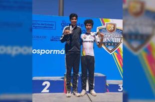 Andros Iván García Zamora y Carlos Alberto García Ortiz obtuvieron el oro y plata, respectivamente, en la categoría Juvenil B de ciclismo de montaña.
