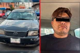 Gracias a un cerco virtual con cámaras estatales, se localizó el vehículo y se detuvo al chofer, Juan "N" de 31 años