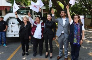 Azucena Cisneros Coss participó en el banderazo del operativo metropolitano de prevención de inundaciones 2026, realizado en Ecatepec junto a autoridades federales y estatales.
