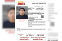 Boletín de Alerta Amber emitido para localizar a Arturo Campiran Carrillo, adolescente de 15 años desaparecido en Metepec.