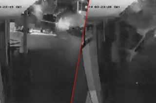 #Video: Microbús se queda sin frenos causando aparatoso accidente, en Edoméx