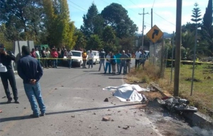 "Explota" pareja en motocicleta en #VillaDeAllende