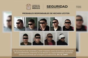 Nueve personas fueron detenidas en Texcoco tras un operativo.