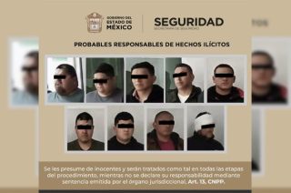 Nueve personas fueron detenidas en Texcoco tras un operativo.