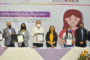 Firma de convenio "Red auxiliar"