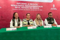Alhely Rubio Arronis, secretaria de Medio Ambiente y Desarrollo Sostenible del Estado de México, presentó los avances en restauración ecológica, reforestación y transición energética impulsados en la entidad.