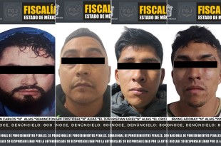 Detienen a cuatro implicados en homicidios, buscan a líder fugitivo
