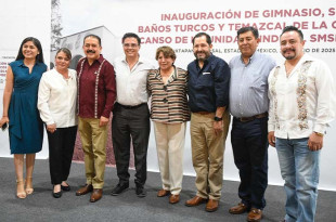 El diputado José Francisco Vázquez acompañó a la gobernadora Delfina Gómez Álvarez a la inauguraciónde la Casa de Descanso de la Unidad Sindical SMSEM en Ixtapan de la Sal.