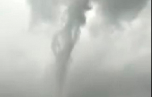 #Video: "Culebra", de agua se forma en cielo de #Calimaya