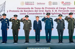 Gobernadora presencia toma de protesta de nuevos comandantes de la 37/a Zona Militar y 1/a Zona Aérea Militar.