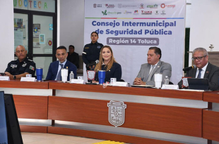 Ana Muñiz Neyra, presidenta municipal de San Mateo Atenco, fue designada presidenta del Consejo Intermunicipal de Seguridad Pública Región 14 Toluca para el periodo 2026.