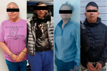Policías municipales detuvieron a cuatro personas en distintas colonias de la capital mexiquense.