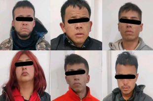 Miguel Alejandro "N", Uriel Arturo "N", Alejandro Yair "N", César "N", Sergio Erick "N" y Jessica Monserrat "N"