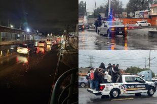 Personal de Sapase, Protección Civil y Seguridad Ciudadana realizó labores de desazolve.