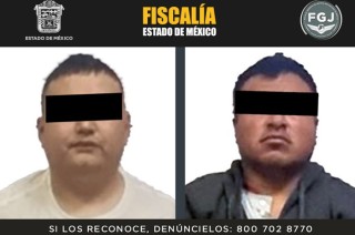 La FGJEM investiga la probable intervención de estos sujetos en un secuestro perpetrado el pasado mes de octubre en el municipio de Acolman.